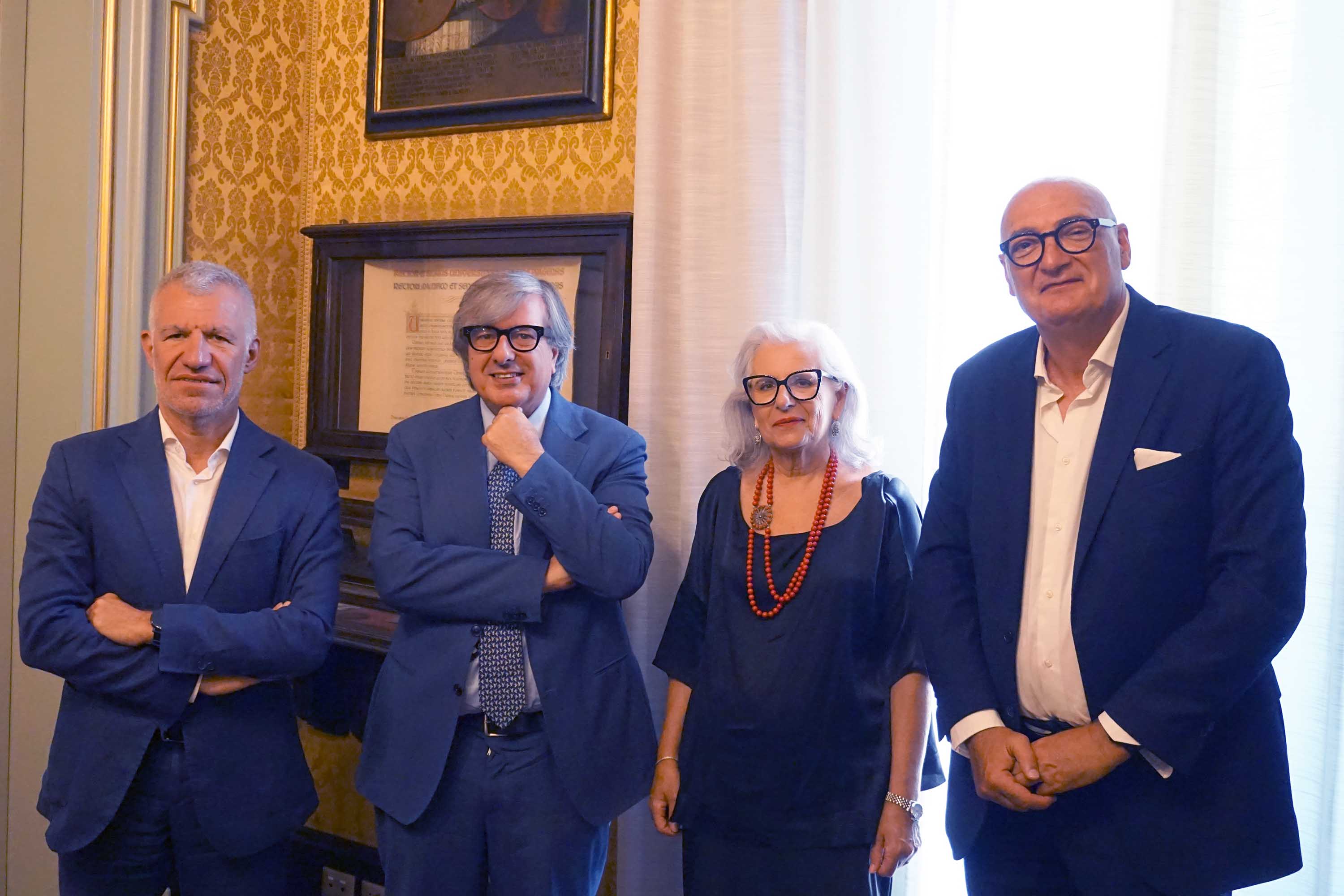 In foto da sinistra Carlo Mandelli, Enrico Foti, Margherita Ferrante e Maurizio Ninfa